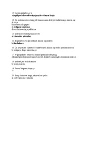 Test z finansów publicznych