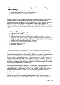 Rachunek kosztów działań