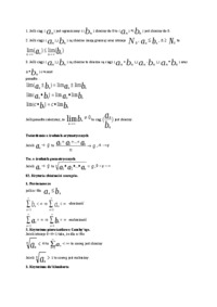 Definicja i własności granicy ciągu, ciąg ograniczony, warunek Cauchy'ego, przestrzeń metryczna zupełna