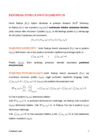 Funkcje dwóch zmiennych - Twierdzenie Schwarza