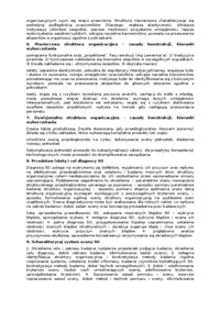 Doskonalenie struktury organizacyjnej - Komórka organizacyjna