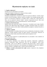 Wywieranie wplywu na ludzi