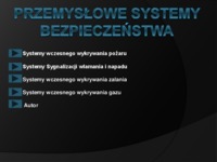 Przemyslowe systemy bezpieczenstwa - wykłady