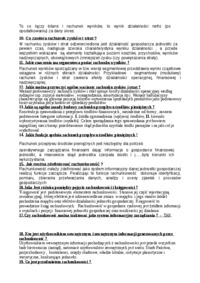 Pytania rachunkowość - opracowanie