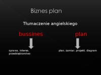 BIZNES PLAN i jego zastosowanie