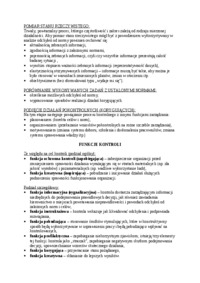 Pojęcie kontroli jako proces działania kierownictwa 