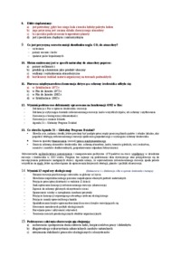 Ochrona środowiska - test na zaliczenie