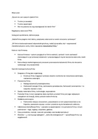 Wizerunek i kultura firmy