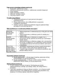 Modele podejmowania decyzji