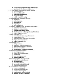 Pytania zamknięte na egzamin