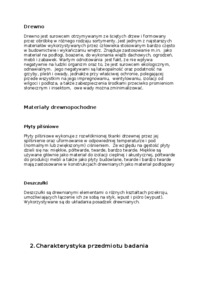 Deszczułka posadzkowa - badanie cech