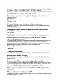 Materiały budowlane - opracowanie zagadnień egzaminacyjnych