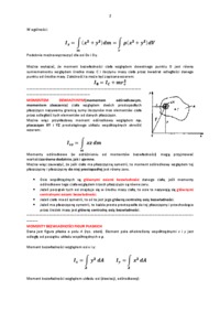 Wyznaczanie momentów bezwładności brył i figur