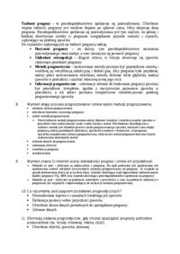 Prognozowanie i Symulacje - zagadnienia