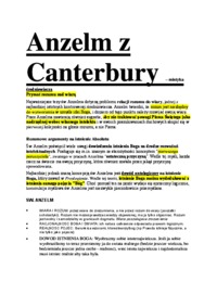 Anzelm z Canterbury - mistyka średniowiecza