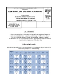 Badanie Przetwornika AC - CA 4