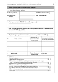 Audyt energetyczny - materialy ćwiczeniowe