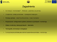 Systemy pomiarowe i informatyczne  - zagadnienia