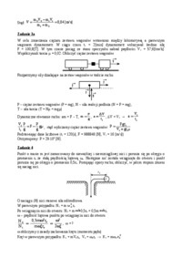 Zasady zmienności w dynamice punktu materialnego - zadania