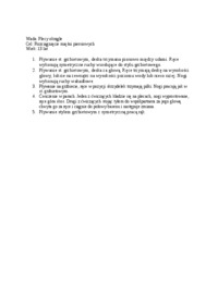 Pływanie korekcyjne, konspekt lekcji-plecy okrągłe