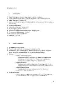 Projekt architektoniczno - budowlany budynku mieszkalnego czterokondygnacyjnego