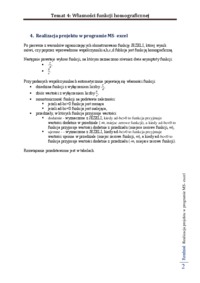 Własności funkcji homograficznej - projekt