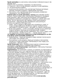 Rynek kapitałowy i eurorynki