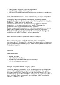 Rynki i Instytucje Finasowe - pośrednik finansowy