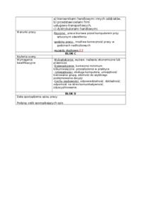 Opis stanowiska pracy-kierownik