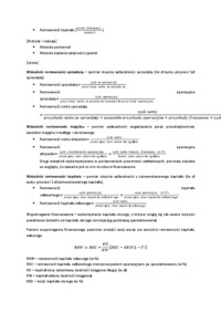 Analiza wyniku finansowego i rentowności