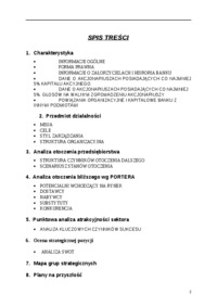 Analiza strategiczna banku - WBW
