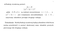 Funkcja wymierna, ułamki proste