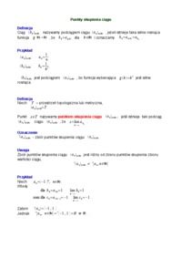 Granica funkcji i ciagu w przestrzeniach topologicznych 