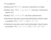 Wielomiany w matematyce