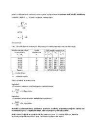 Statystyka - miary średnie