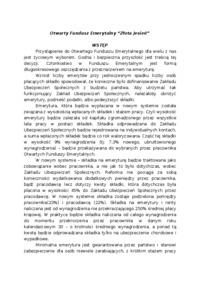 Otwarty Fundusz Emerytalny ?Złota Jesień?