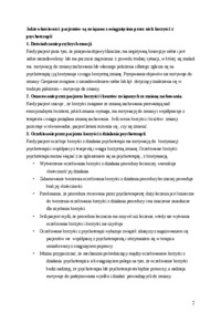  Czynniki niespecyficzne w psychoterapii 