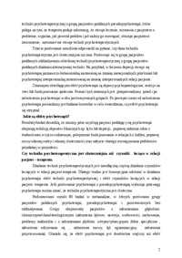 Czynniki specyficzne w psychoterapii II