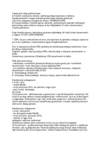 Biomedyczne podstawy rozwoju - opracowanie zagadnień