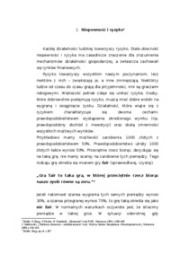 Rola ryzyka w działalności gospodarczej