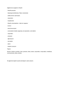 Zagadnienia na egzamin z filozofii