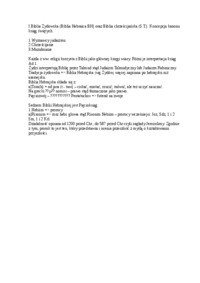 Koncepcja kanonu ksiąg świętych - Biblia Żydowska