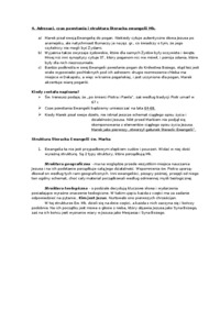 Ewangelia św. Marka - opracowanie