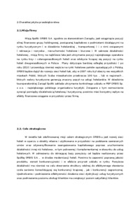 Analiza strategiczna ORBIS SA