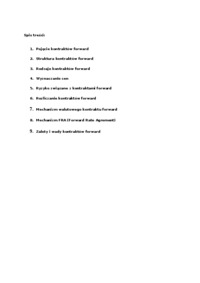 Kontrakty Forward - Mechanizm FRA