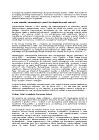 Etapy integracji europejskiej - Jednolity (wewnętrzny) rynek 