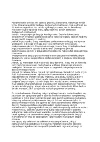 Decyzje menedżerskie