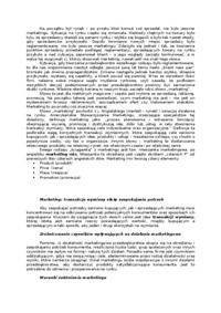 Marketing - podstawowe wiadomości 