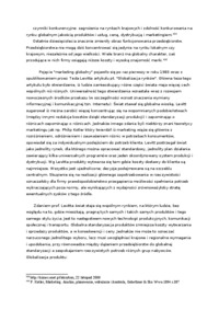 Marketing globalny - ogólne założenia 