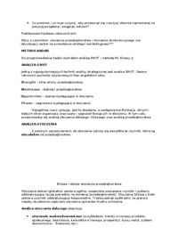 Strategia marketingowa - usługi kurierskie 